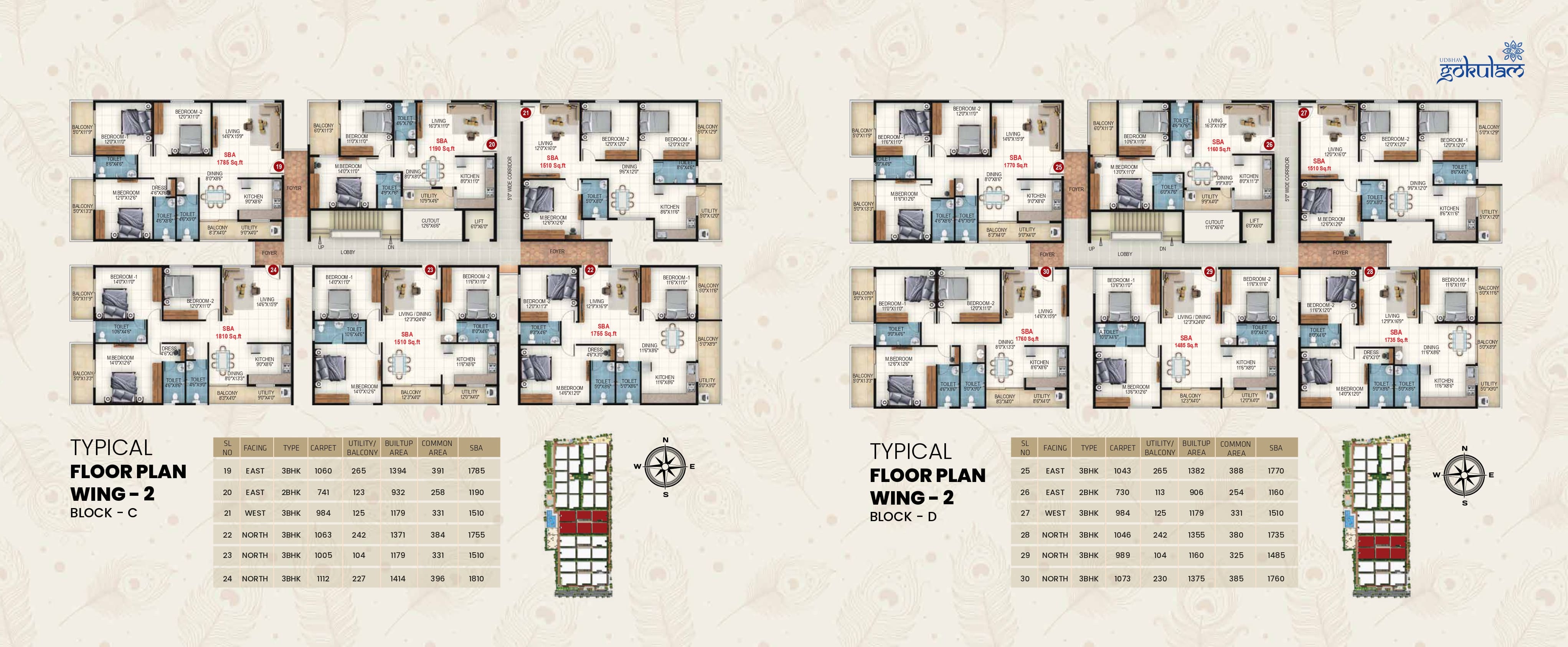 2 BHK Floor Plan